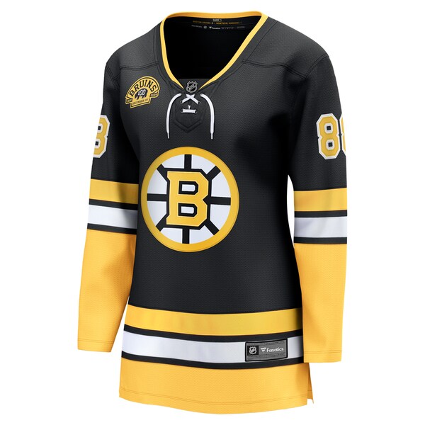 David Pastrnak Boston Bruins  Women's 100th Anniversary Premier Breakaway Player Jersey - Black