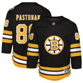 David Pastrnak Boston Bruins Youth Home Premier Player Jersey - Black