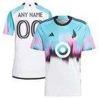 Minnesota United FC adidas 2024 The Northern Lights Kit Replica Custom Jersey - White