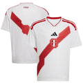 Peru National Team adidas Youth FIFA x World Cup 2026 Home Replica Jersey - White
