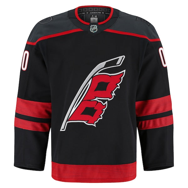 Carolina Hurricanes  Home Authentic Pro Custom Jersey - Black/White
