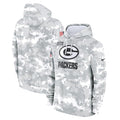Green Bay Packers Nike 2024 Salute to Service Club Fleece Pullover Hoodie - Arctic Camo