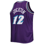 John Stockton Utah Jazz Big & Tall Hardwood Classics 1996/97 Swingman Jersey - Purple