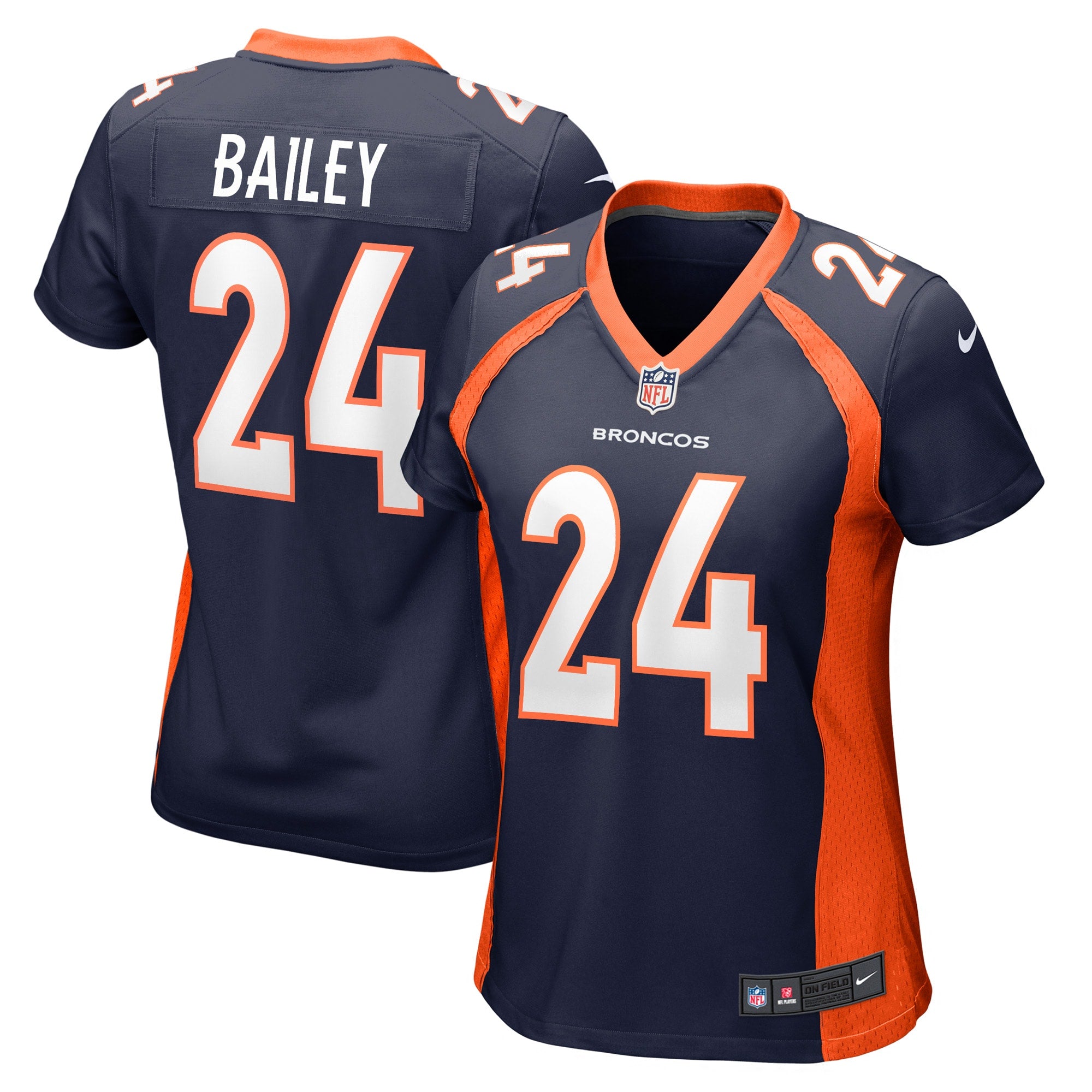 Champ Bailey Denver Broncos Nike Women's Game Retired Player Jersey - Orange/Navy