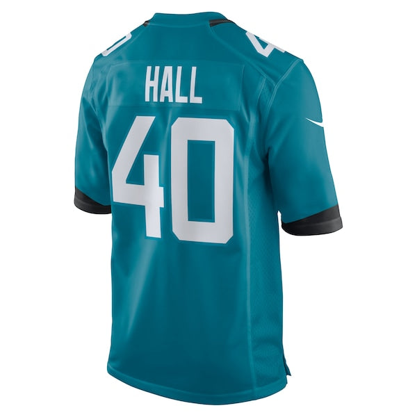 Tyler Hall Jacksonville Jaguars Nike Team Game Jersey -  Teal
