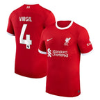 Virgil Van Dijk Liverpool Nike 2023/24 Home Replica Player Jersey - Red/White