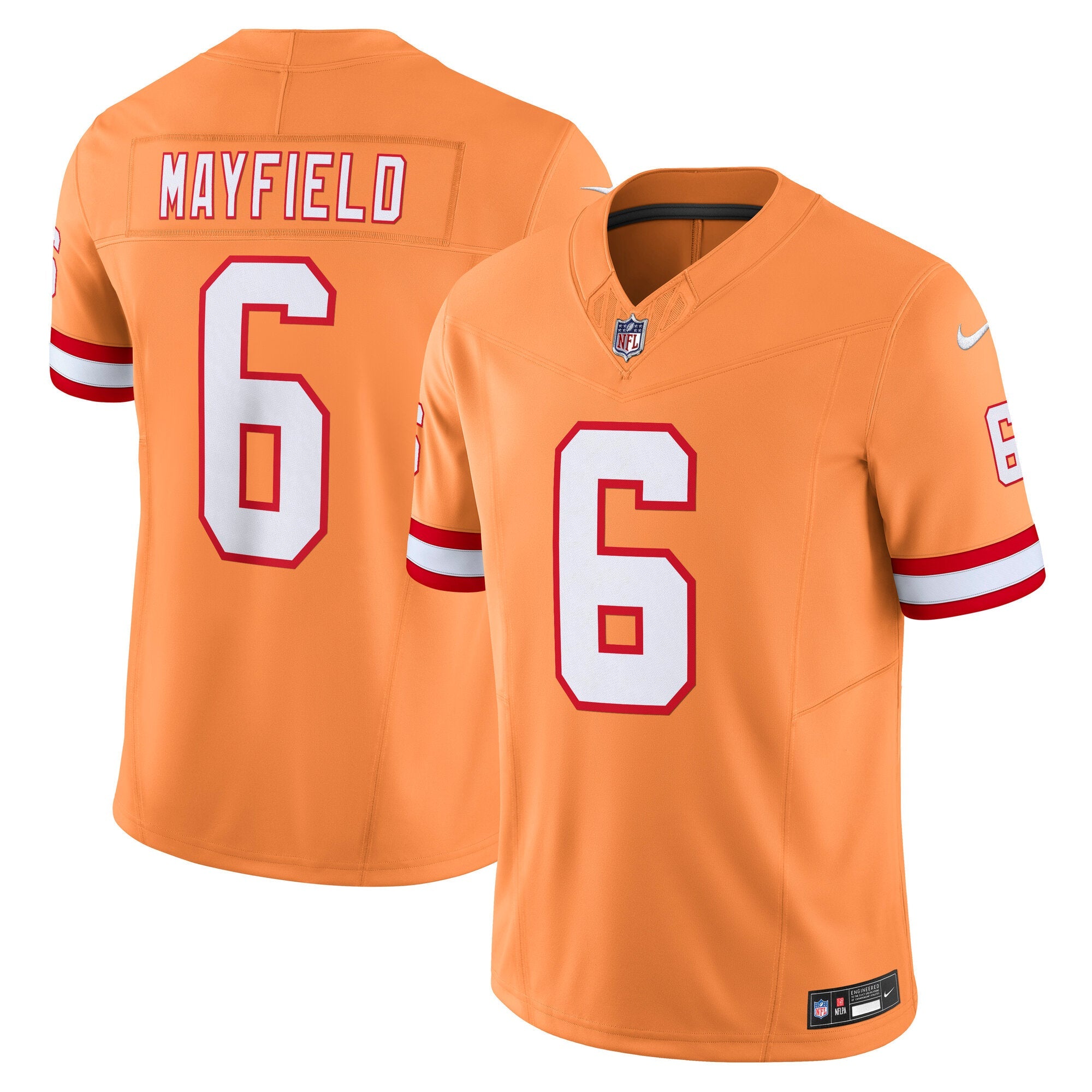 Baker Mayfield '76 Tampa Bay Buccaneers Nike  Vapor F.U.S.E. Player Limited Jersey - White/Orange