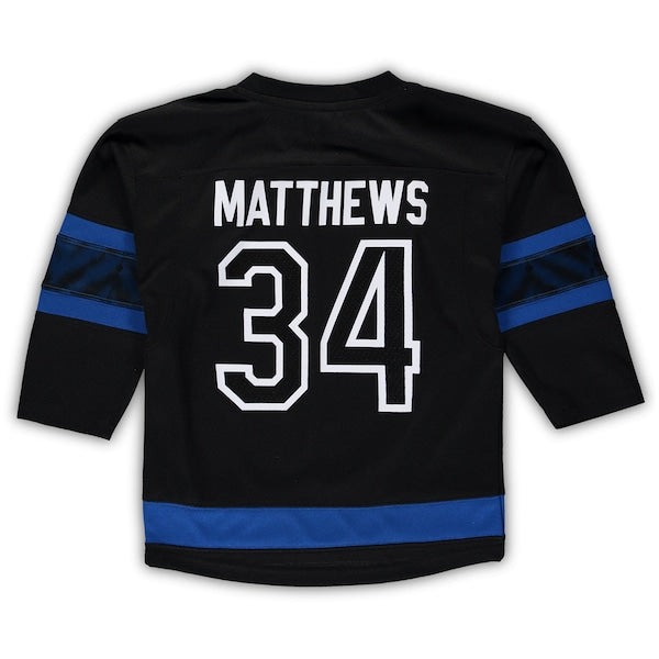 Auston Matthews Toronto Maple Leafs Preschool Alternate Replica Player Jersey - Black/Royal