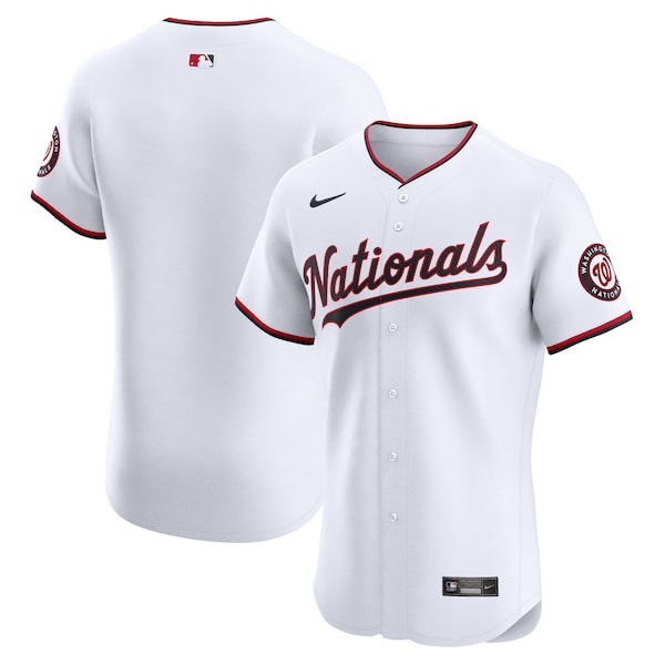 Washington Nationals Nike Home Elite Jersey - White
