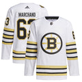 Brad Marchand Boston Bruins adidas  Primegreen Authentic Player Jersey - White/Black
