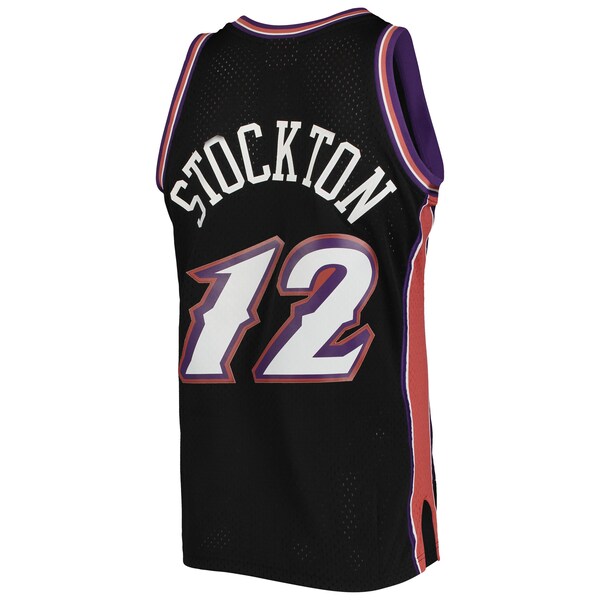 John Stockton Utah Jazz 1998/99 Hardwood Classics Swingman Jersey - Black