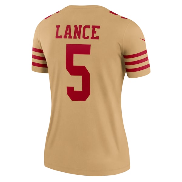 Trey Lance San Francisco 49ers Nike Women's Team Inverted Legend Jersey - Gold