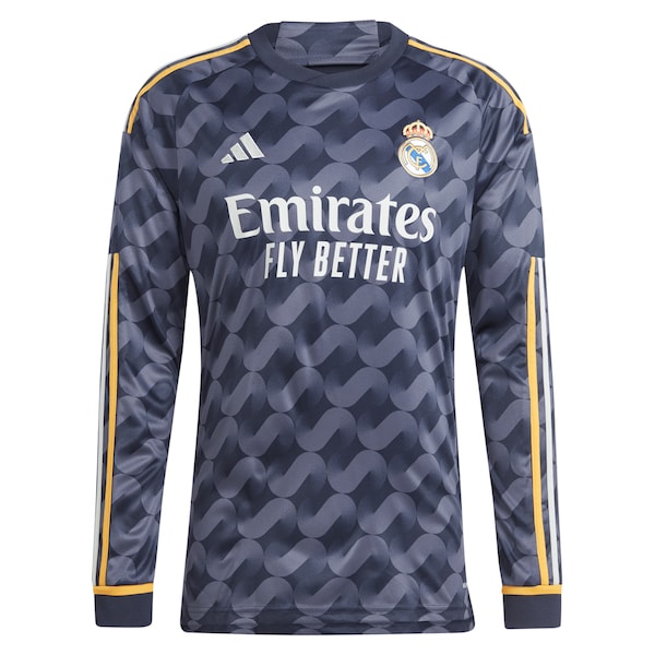 Luka Modric Los Merengues adidas 2023/24 Away Long Sleeve Replica Player Jersey - Navy/White