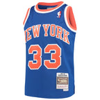 Patrick Ewing New York Knicks Youth Hardwood Classics Swingman Throwback Jersey - Blue