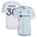 Gaston Gimenez Chicago Fire adidas 2022 Lakefront Kit Authentic Player Jersey - White