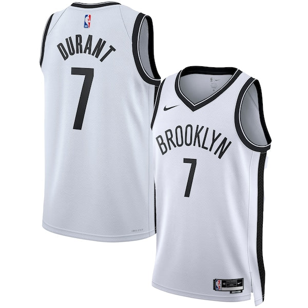 Kevin Durant Brooklyn Nets Nike Unisex Swingman Jersey - Association Edition - White/Black