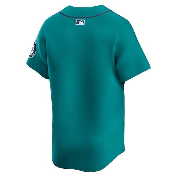 Seattle Mariners Nike Alternate Limited Jersey - Teal/White