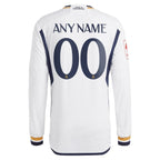 Los Merengues adidas Home 2023/24 Authentic Long Sleeve Custom Jersey - White