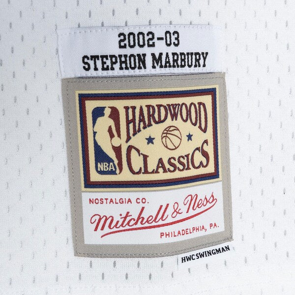 Stephon Marbury Phoenix Suns 2001/02 Hardwood Classics Swingman Jersey - White