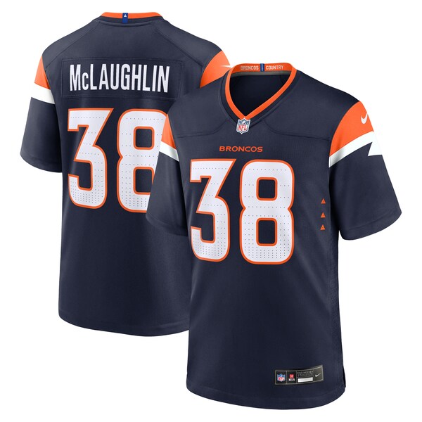 Jaleel McLaughlin Denver Broncos Nike Alternate Game Jersey -  Navy/White/Orange