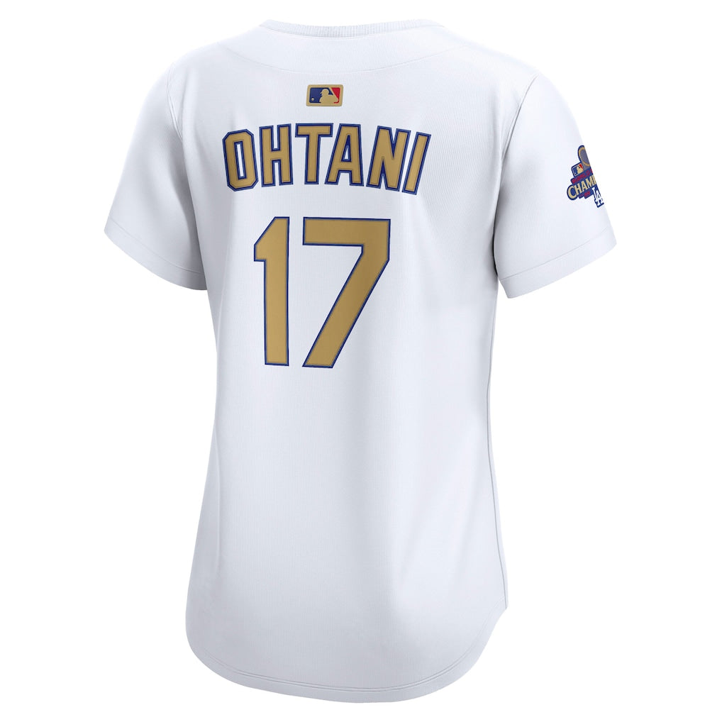Shohei Ohtani Los Angeles Dodgers Nike Women's 2025 Gold Collection Limited Jersey - White