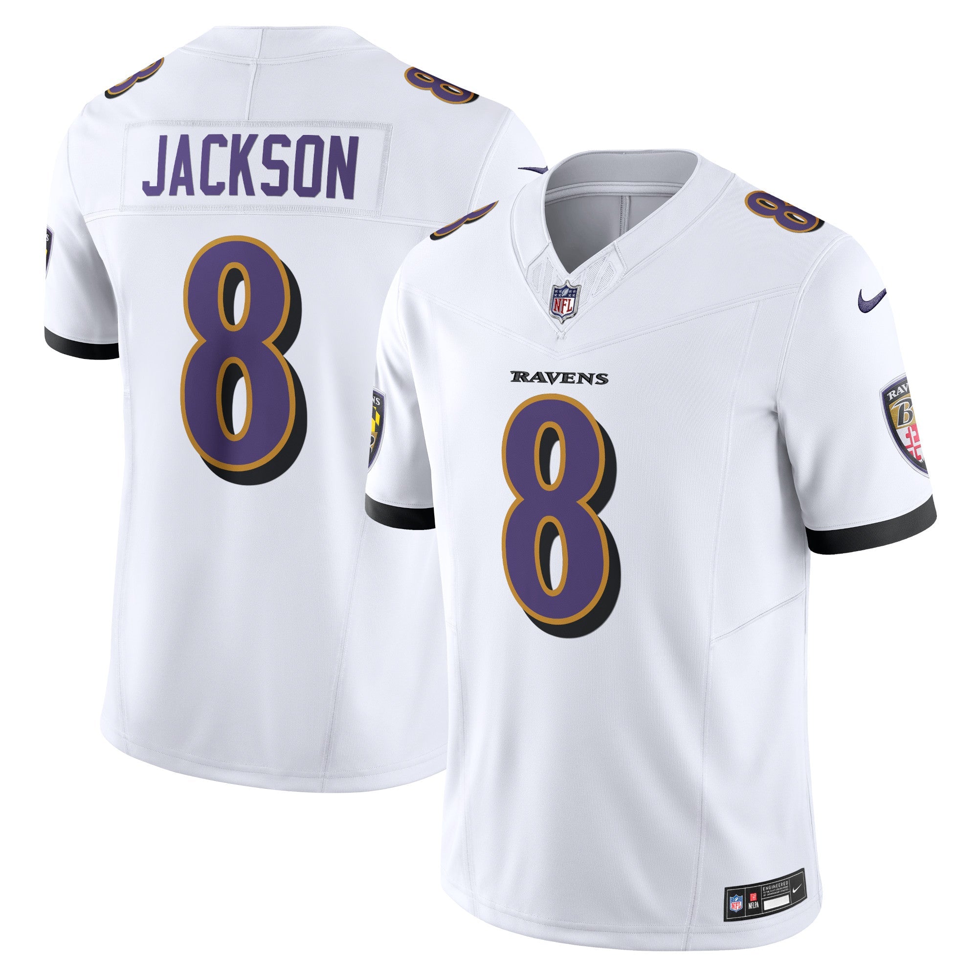 Lamar Jackson Baltimore Ravens Nike Vapor F.U.S.E. Limited Jersey - Black/White