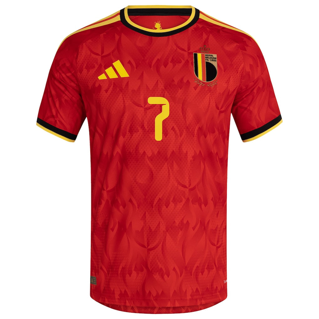 Kevin De Bruyne Belgium National Team adidas 2026 Home Replica Player Jersey - Burgundy