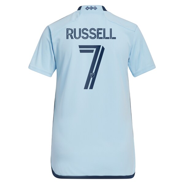 Johnny Russell Sporting Kansas City adidas Women's 2024 Hoops 4.0 Replica Player Jersey - Light Blue