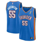 Isaiah Hartenstein Oklahoma City Thunder  2025 NBA Finals Champions Fast Break Replica Player Jersey - Blue - Icon Edition