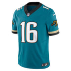 Trevor Lawrence Jacksonville Jaguars Nike Prowler Throwback Vapor F.U.S.E. Limited Jersey - Teal