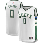 Damian Lillard Milwaukee Bucks  Youth Fast Break Player Jersey - Association Edition - White