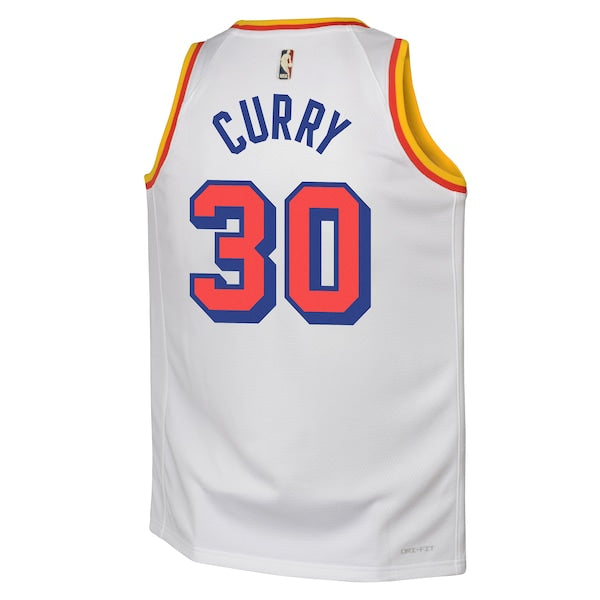 Stephen Curry Golden State Warriors Nike Youth 2024/25 Swingman Jersey - White - Classic Edition
