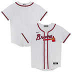 Atlanta Braves Preschool Home Blank Replica Jersey - White