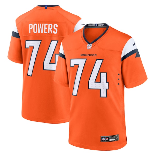 Ben Powers Denver Broncos Nike Team Game Jersey -  Orange