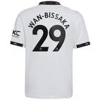 Aaron Wan-Bissaka Manchester United adidas Youth 2022/23 Away Replica Player Jersey - White