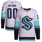 Seattle Kraken adidas  Away  Primegreen Authentic Custom Jersey - White
