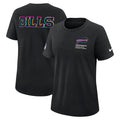 Buffalo Bills Nike Women's 2025 NFL Crucial Catch Tri-Blend Dri-FIT T-Shirt - Black