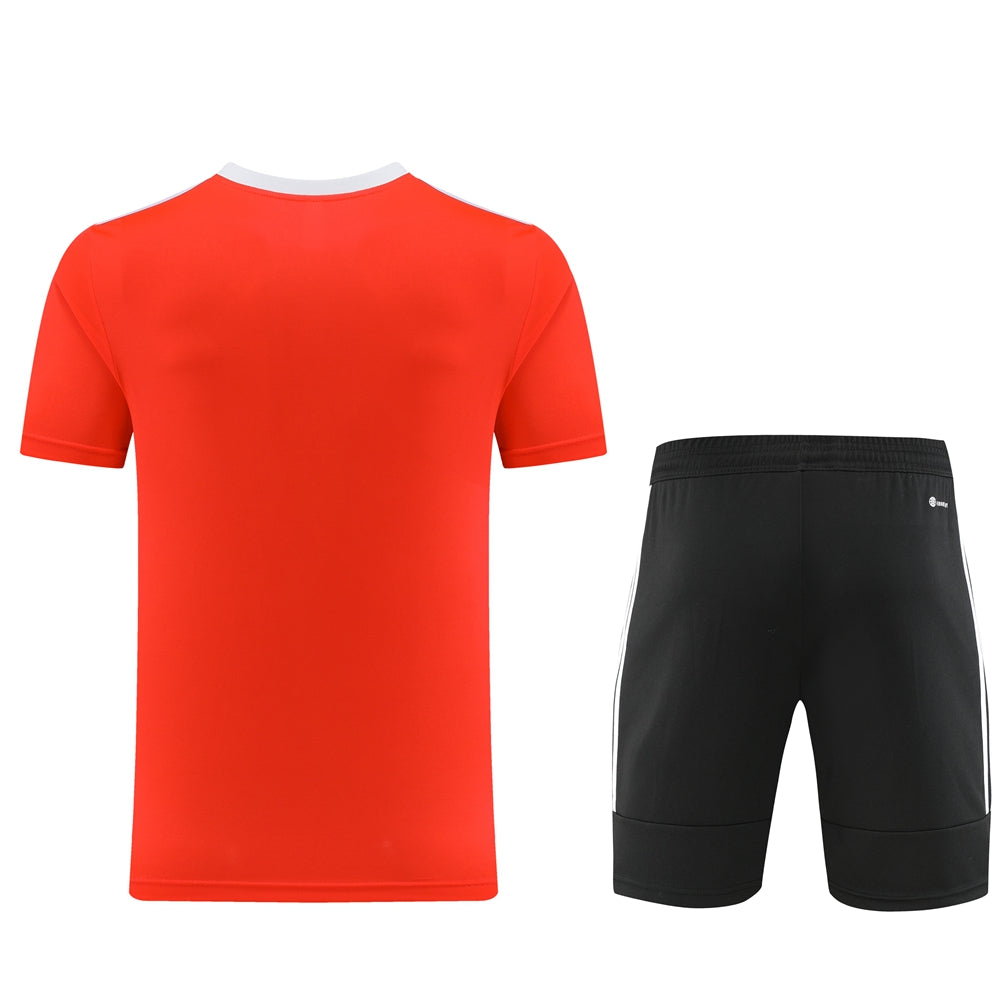 Adidas Short Sleeve Training Jersey Set - AD05- Tangerine