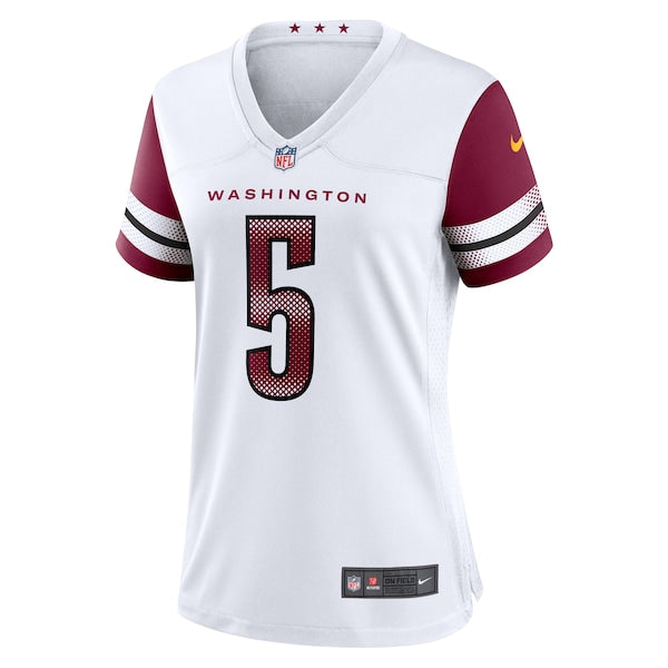 Jayden Daniels Washington Commanders Nike Women's Game Jersey -  White/Black
