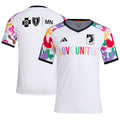 Minnesota United FC adidas 2023 Pride Pre-Match Top - White