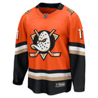 Trevor Zegras Anaheim Ducks  Home Premier Breakaway Player Jersey - Orange/Black