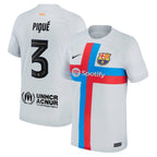 Gerard Pique Barcelona Nike 2022/23 Third Breathe Stadium Replica Player Jersey - Gray