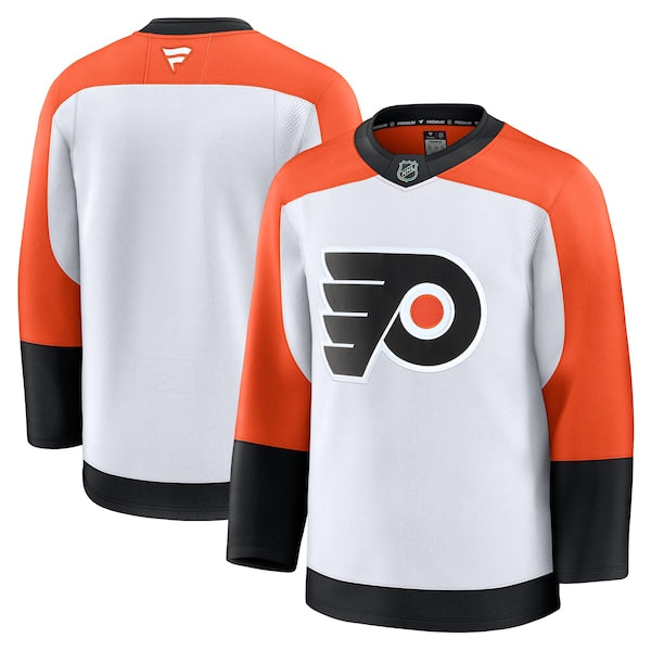 Philadelphia Flyers  Away Premium Jersey - White/Burnt Orange/Black