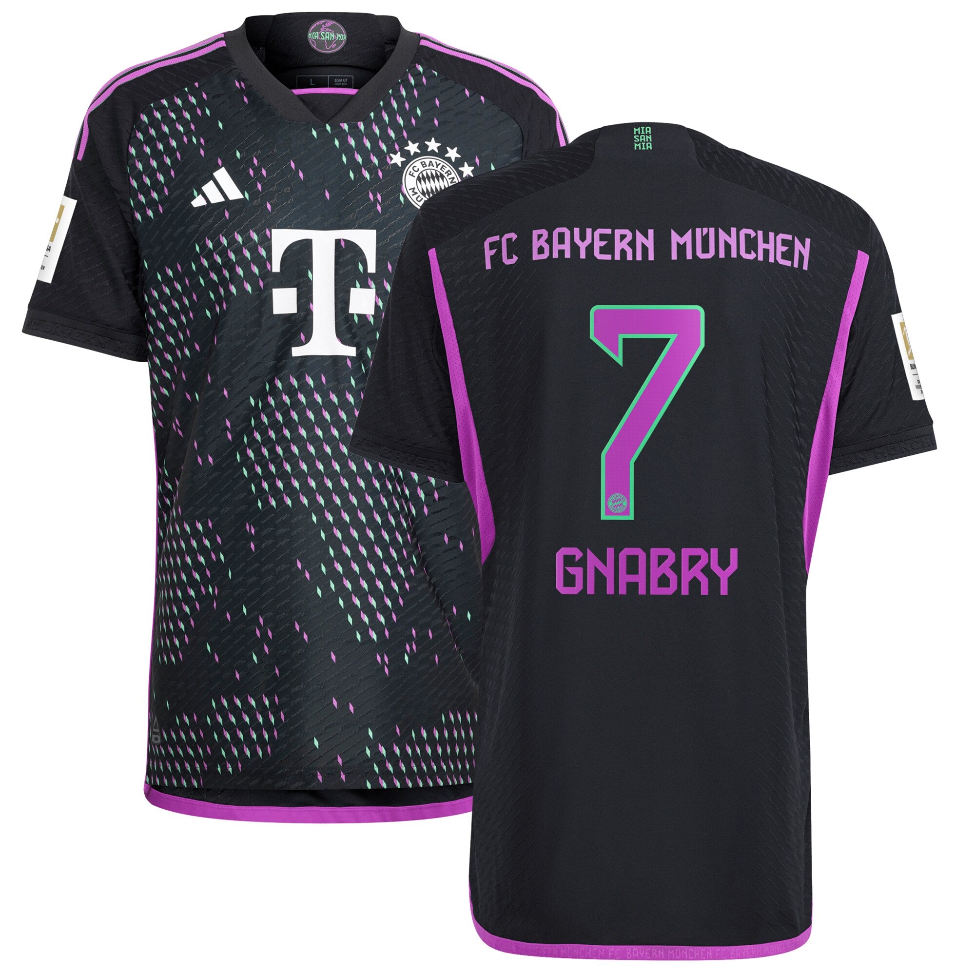 Serge Gnabry Bayern Munich adidas 2023/24 Home Authentic Jersey - White/Black