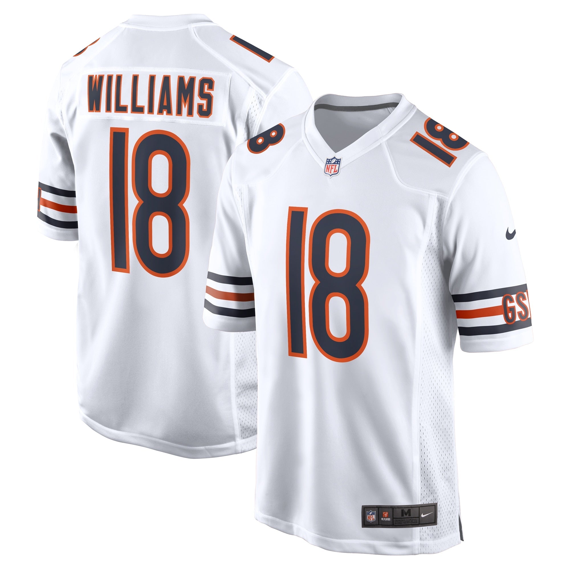 Caleb Williams Chicago Bears Nike Alternate 2024 NFL Draft First Round Pick Player Game Jersey - Orange/White