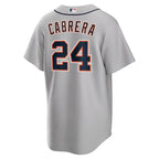 Miguel Cabrera Detroit Tigers Nike Road Replica Player Name Jersey - Gray/White