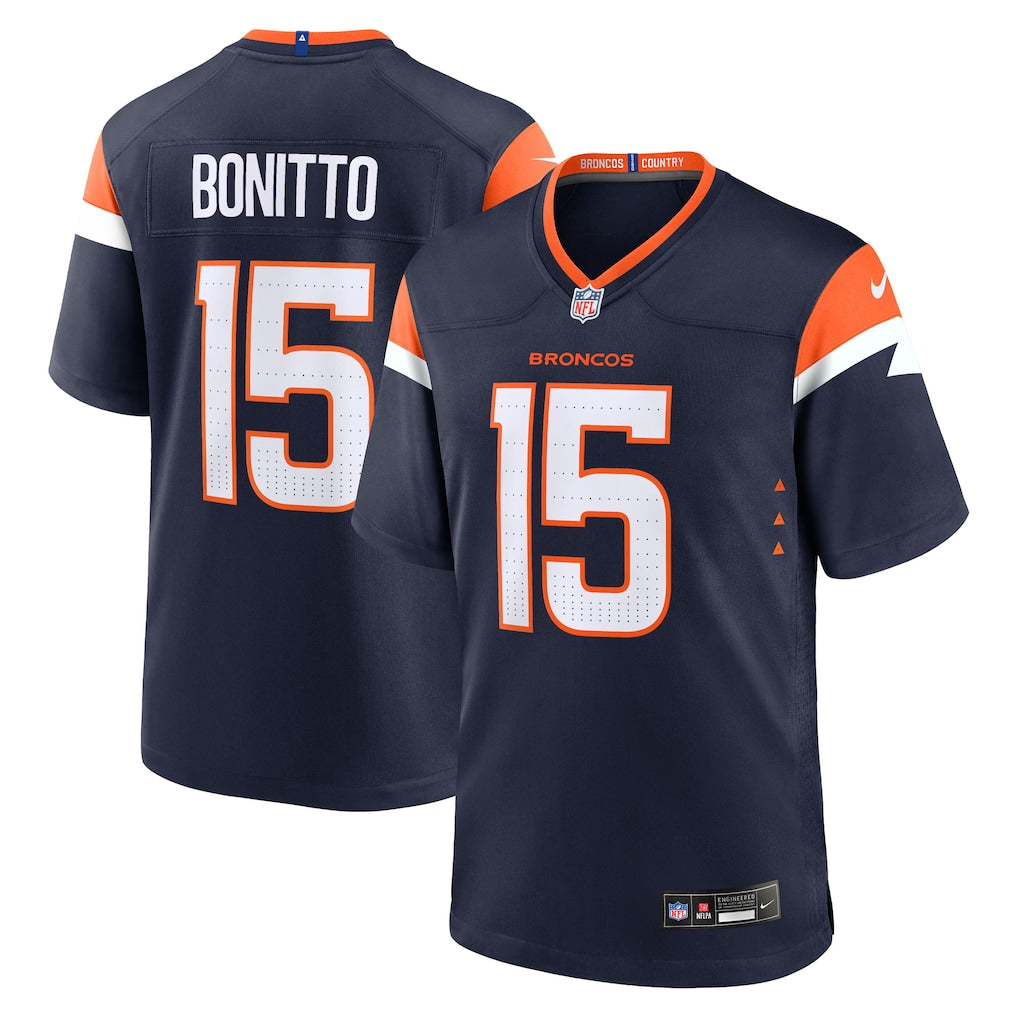 Nik Bonitto Denver Broncos Nike Alternate Game Jersey - Navy