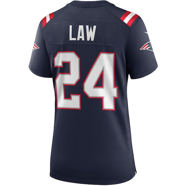 Ty Law New England Patriots Nike Women's Game Retired Player Jersey - Navy/Red