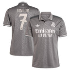 Vini Jr. Los Merengues adidas Originals 2024/25 Third Replica Player Jersey - Charcoal/White