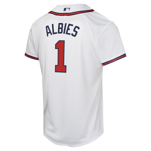 Ozzie Albies Atlanta Braves Nike Youth Home Game Player Jersey - White